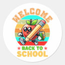Search for cartoon apple stickers Back to school