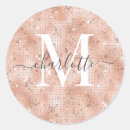 Search for rose gold faux glitter stickers Chic