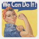 Search for strong women stickers Rosie the riveter