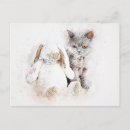 Search for rabbit painting postcards Cat