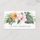 Search for tropical business cards Garden
