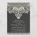 Search for leather and lace invitations Rustic