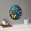 Search for blue and yellow clocks Butterflies