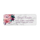Search for pink floral return address labels Hydrangea