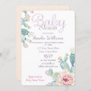 Search for pink cactus baby shower invitations Cacti