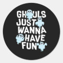 Search for girls just wanna have stickers Halloween