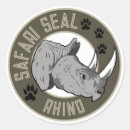 Search for african rhino stickers Rhinoceros