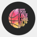 Search for girl playing basketball stickers Girls