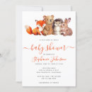 Search for cute animals baby shower invitations Watercolor