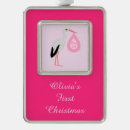 Search for stork christmas tree decorations Pink