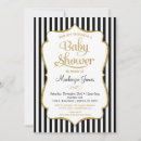 Search for black baby girl shower invitations Gold glitter