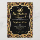 Search for animal 40th birthday invitations Womans