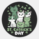 Search for st patricks day cat stickers Clover