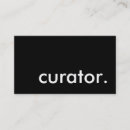 Search for curator business cards Professional