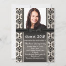 Search for high school ceremony graduation invitations Black