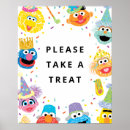 Search for sesame street birthday posters Take a treat