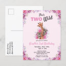Search for 2 giraffes invitations Pink