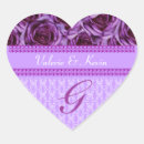 Search for letter wedding stickers Rose