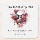 Search for halloween wedding coasters Black and white