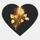 Search for yellow roses heart stickers Gold