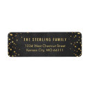 Search for black dots return address labels Modern