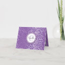Search for purple leopard thank you cards For her