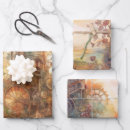 Search for clock wrapping paper Steampunk