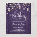 Search for purple rustic wedding invitations Budget