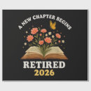 Search for retirement wrapping paper Retired 2026