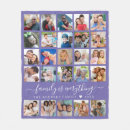Search for purple photo collage blankets Family photos