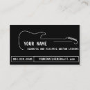 Search for music lessons business cards Black
