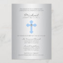Search for blue and silver christening invitations Elegant