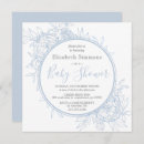 Search for light blue baby shower invitations Floral