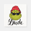 Search for funny christmas cocktail napkins Dr seuss the grinch