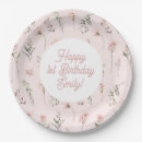 Search for watercolor paper plates Baby girl