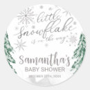Search for snowflake invitation stickers Winter snowy landscape