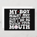 Search for baseball mum invitations Boy