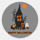 Search for spooky castle stickers Trick or treat
