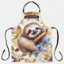 Search for cute sloth aprons Watercolor