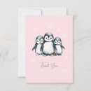 Search for cute penguin thank you cards Winter baby shower