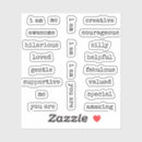 Search for inspirational typography stickers Affirmation