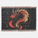 Search for dragon gold blankets Red