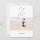 Search for cursive save the dates Black and white