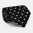 Search for black and white heart ties Red