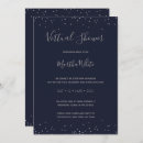 Search for blue and silver bridal shower invitations Simple