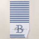 Search for initial beach towels Navy blue