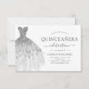 Search for white quinceanera invitations Glitter