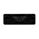 Search for two hearts return address labels Black