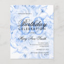 Search for blue floral birthday invitations Flowers