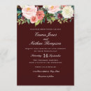 Search for burgundy and peach invitations Botanical